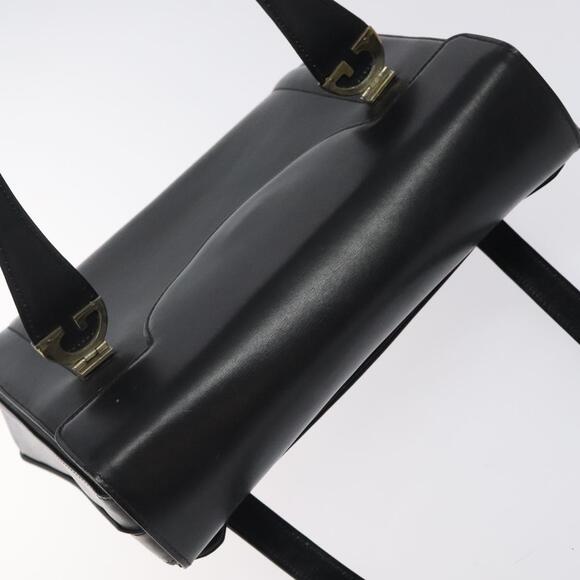 GUCCI Handbag Leather Black Gold - Picture 6 of 13